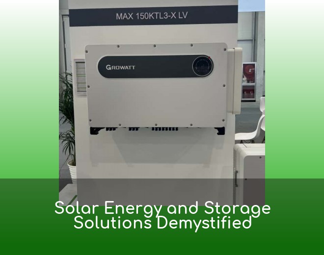 Solar Energy and Storage Solutions Demystified